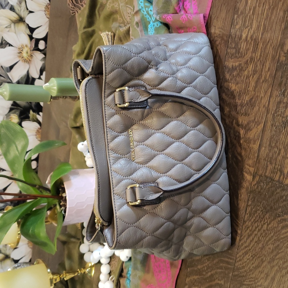 Vera Bradley Taupe Quilted Emma
